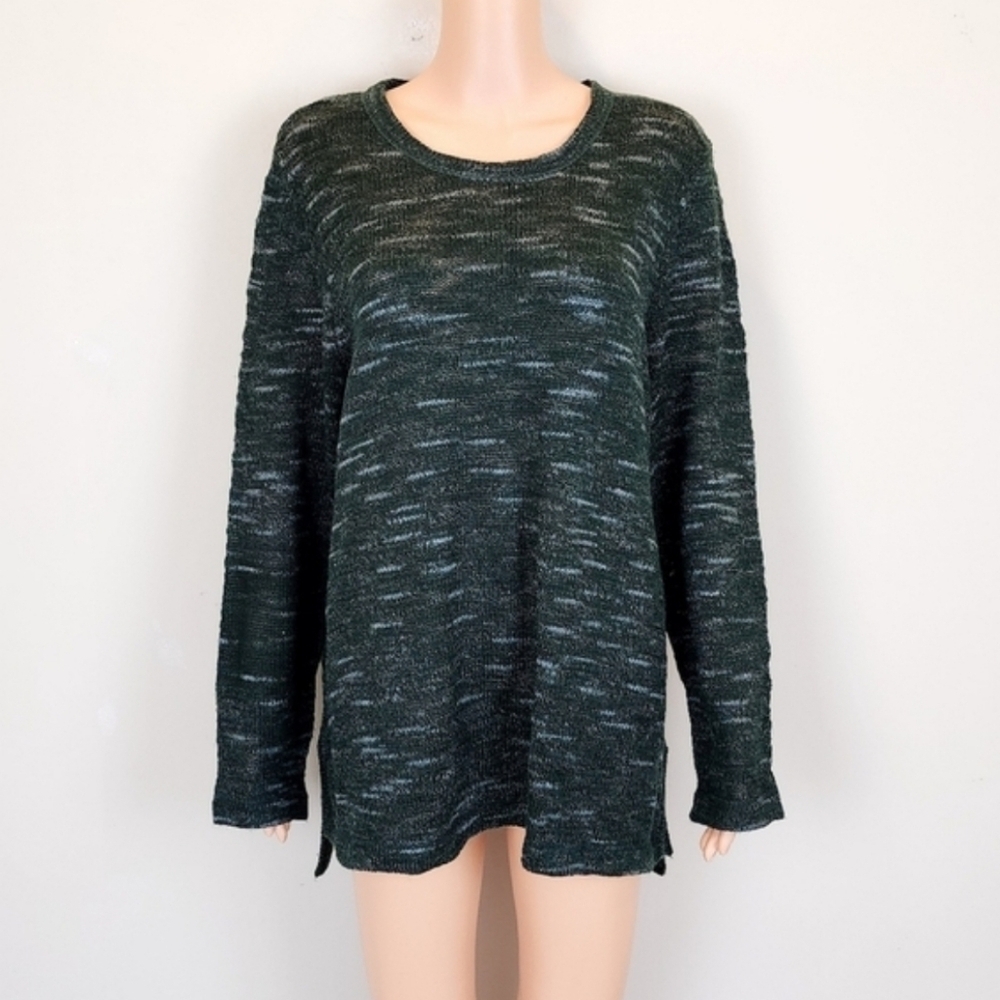 Architect women green long sleeve knit sweater Size 1X